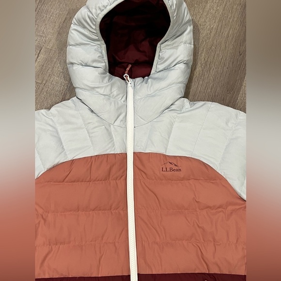 L.L.. Bean Women’s Small 650 Down Filled Puffer Packable Color Block Coat Jacket - Picture 4 of 13